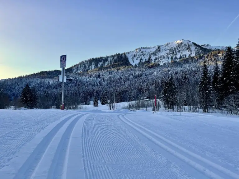 Langlaufloipe Suttenrunde am Tegernsee.